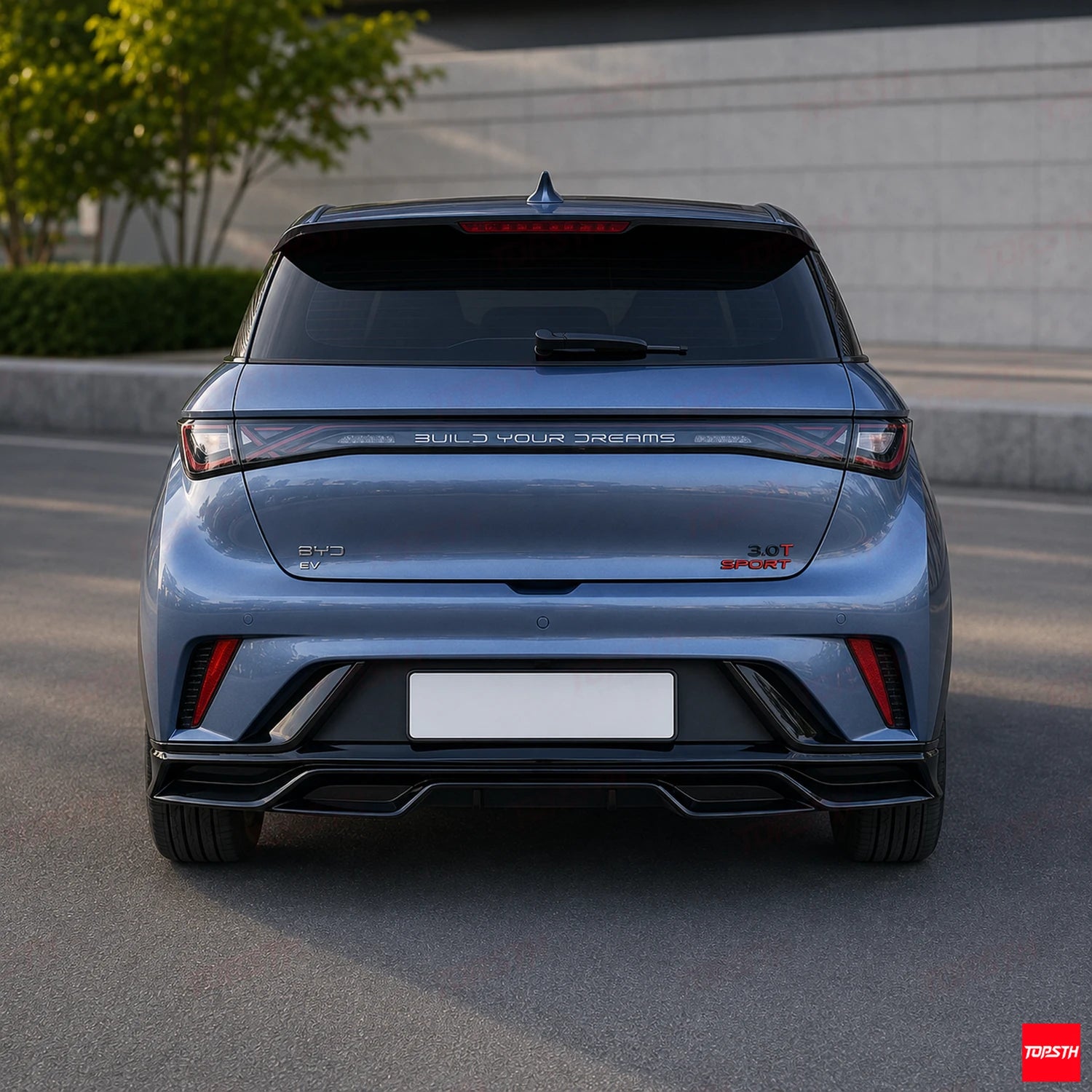2023-2025 BYD Dolphin TP Style ABS Body Kit rear view by TOPSTH