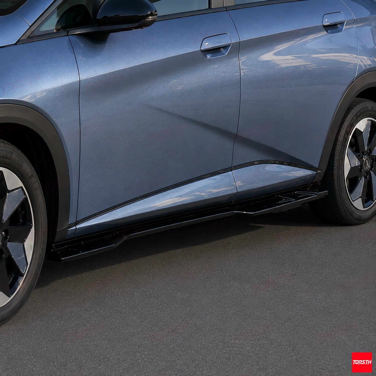 2023-2025 BYD Dolphin TP Style ABS Body Kit side skirts detail by TOPSTH