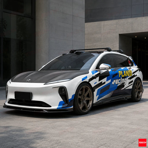 2023+ NIO ET5 Touring ET5T BOCT Style Carbon fiber Body kit front 3-quarter full vehicle view by TOPSTH