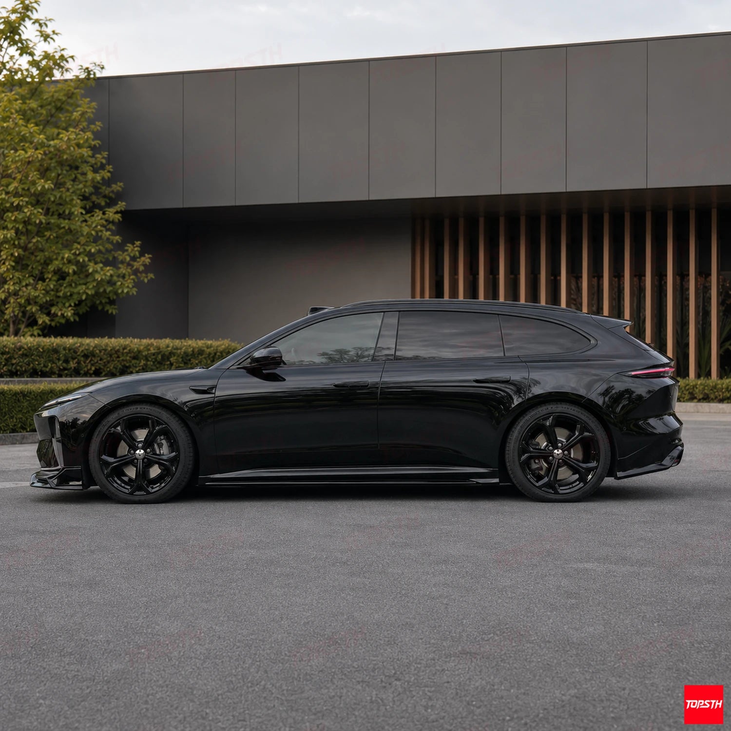 2023+ NIO ET5 Touring ET5T BSKT Style ABS Body kit side profile view by TOPSTH