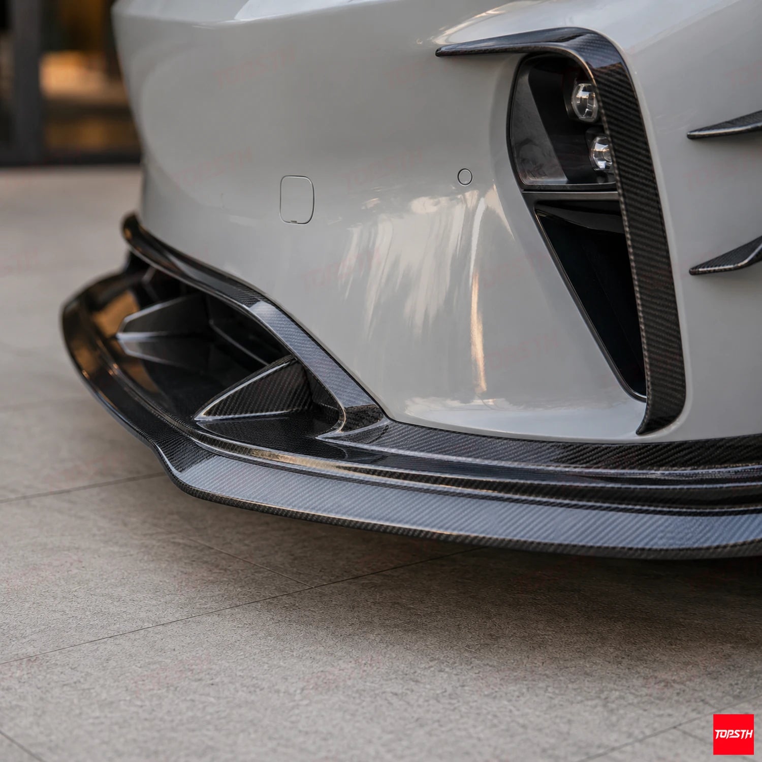 2023+ NIO ET5 Touring ET5T CMST Style Carbon fiber Body kit front lip detail by TOPSTH