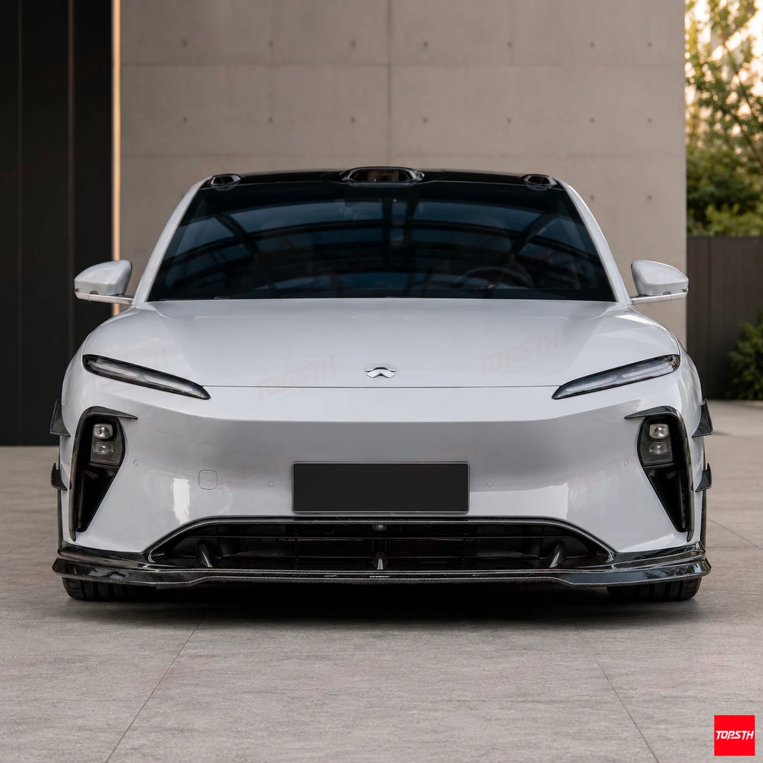 2023+ NIO ET5 Touring ET5T CMST Style Carbon fiber Body kit front view by TOPSTH
