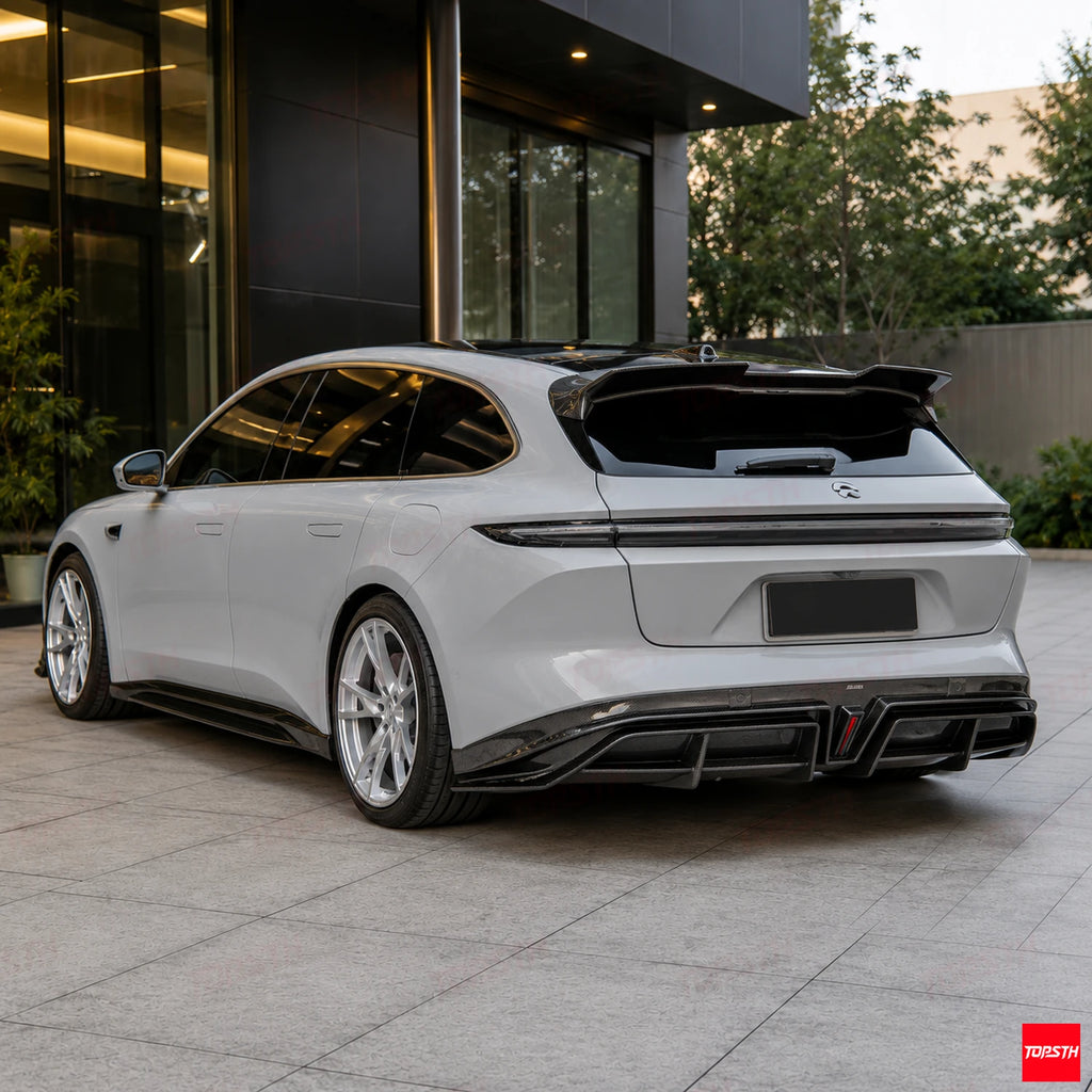 2023+ NIO ET5 Touring ET5T CMST Style Carbon fiber Body kit rear 3-quarter full vehicle view by TOPSTH