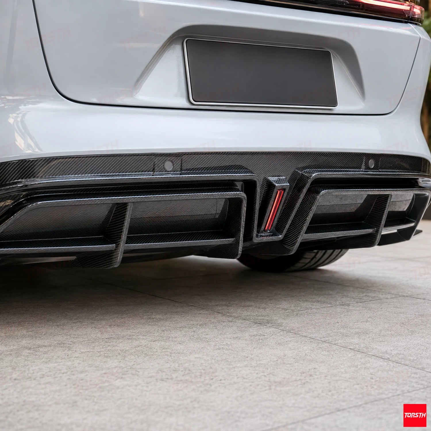 2023+ NIO ET5 Touring ET5T CMST Style Carbon fiber Body kit rear diffuser detail by TOPSTH