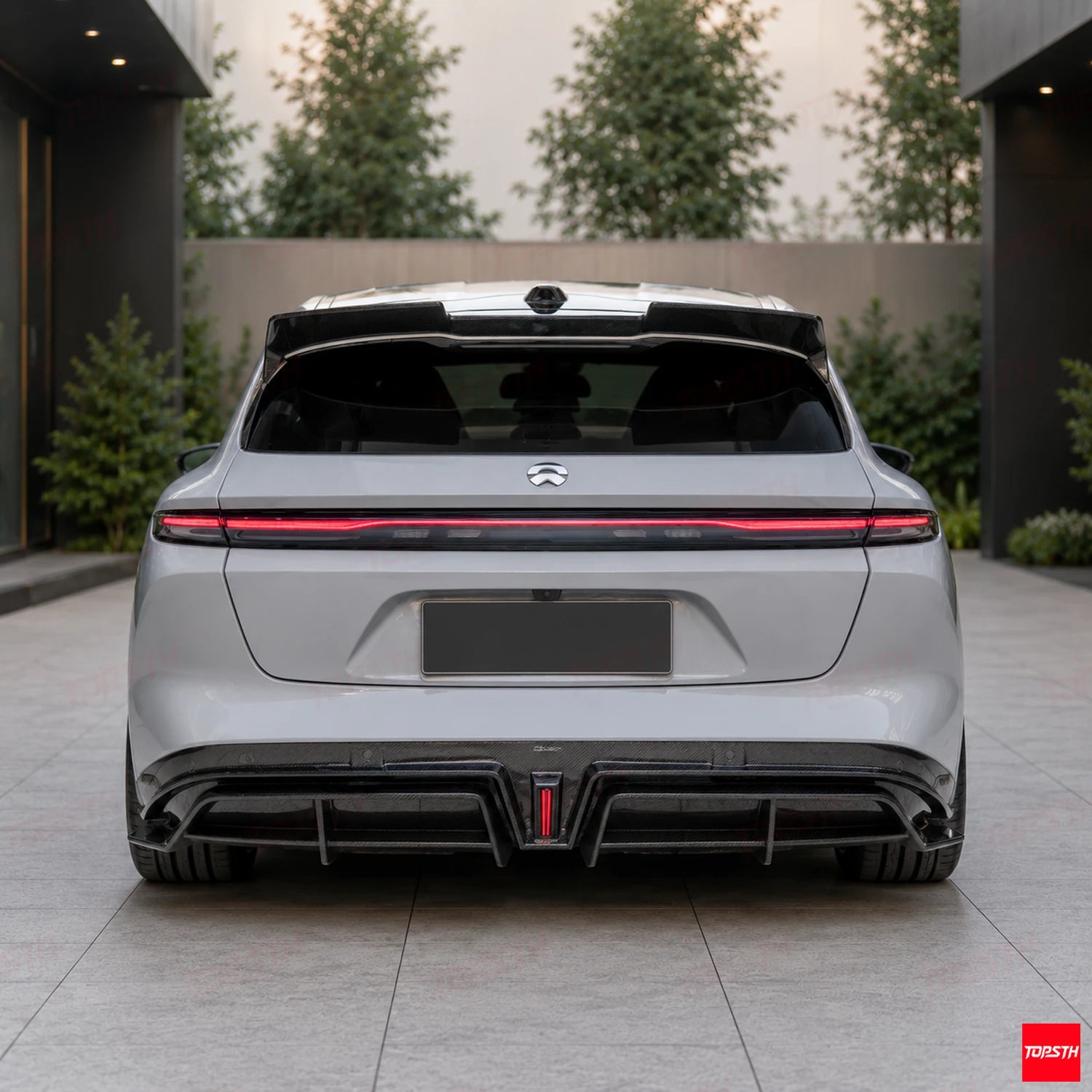 2023+ NIO ET5 Touring ET5T CMST Style Carbon fiber Body kit rear view by TOPSTH