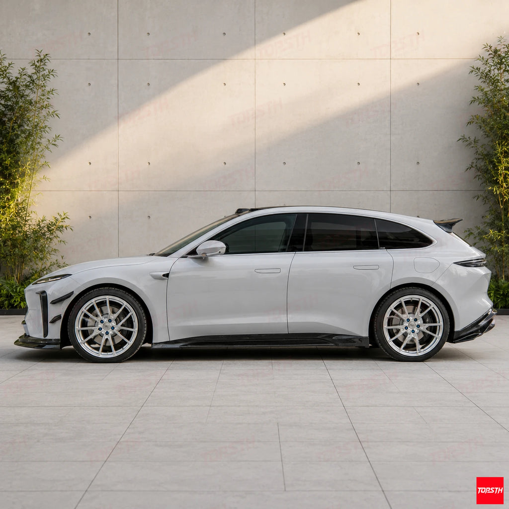 2023+ NIO ET5 Touring ET5T CMST Style Carbon fiber Body kit side profile view by TOPSTH
