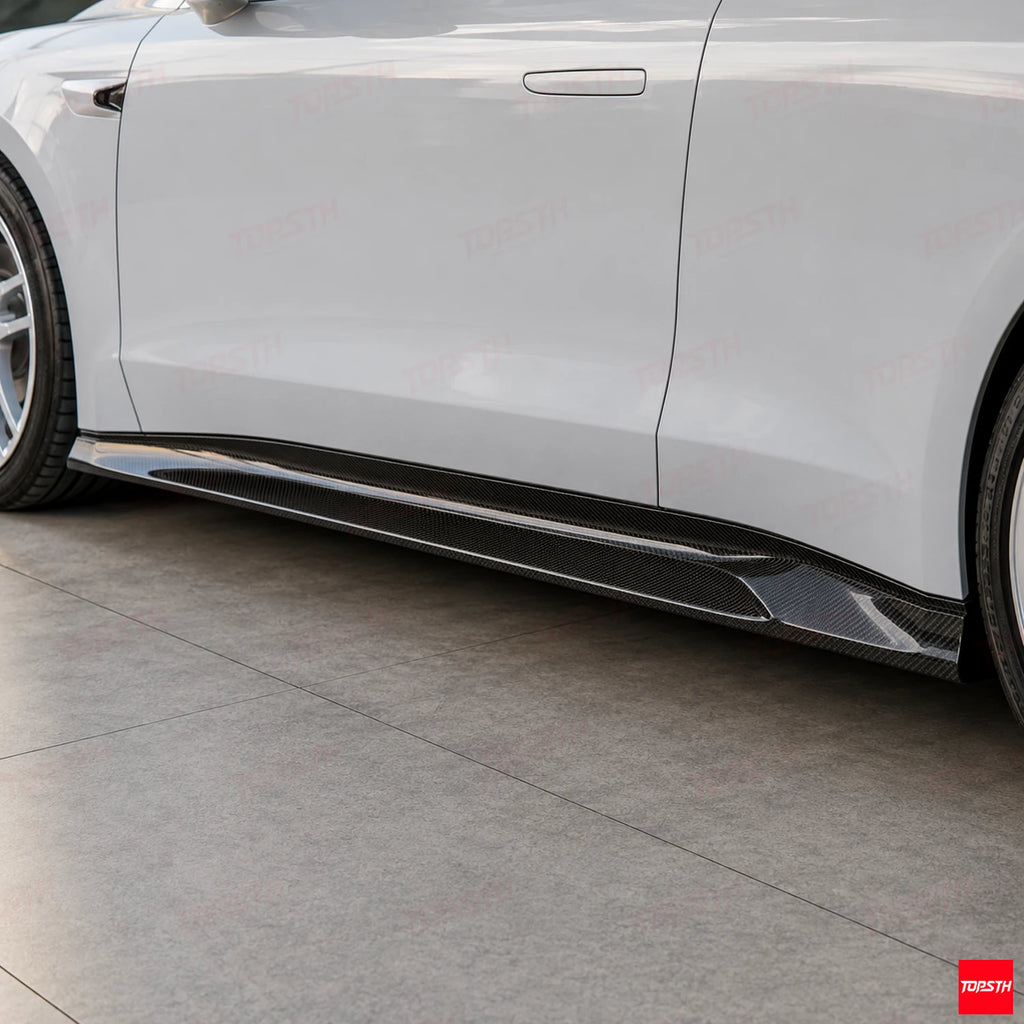 2023+ NIO ET5 Touring ET5T CMST Style Carbon fiber Body kit side skirts detail by TOPSTH