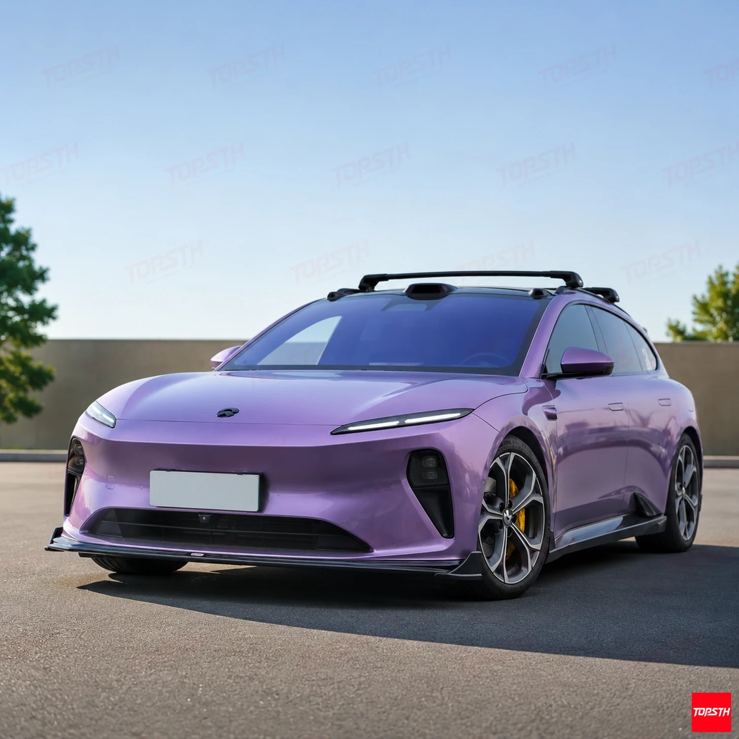 2023+ NIO ET5 Touring ET5T Ecturi Style ABS Body kit front 3-quarter full vehicle view by TOPSTH