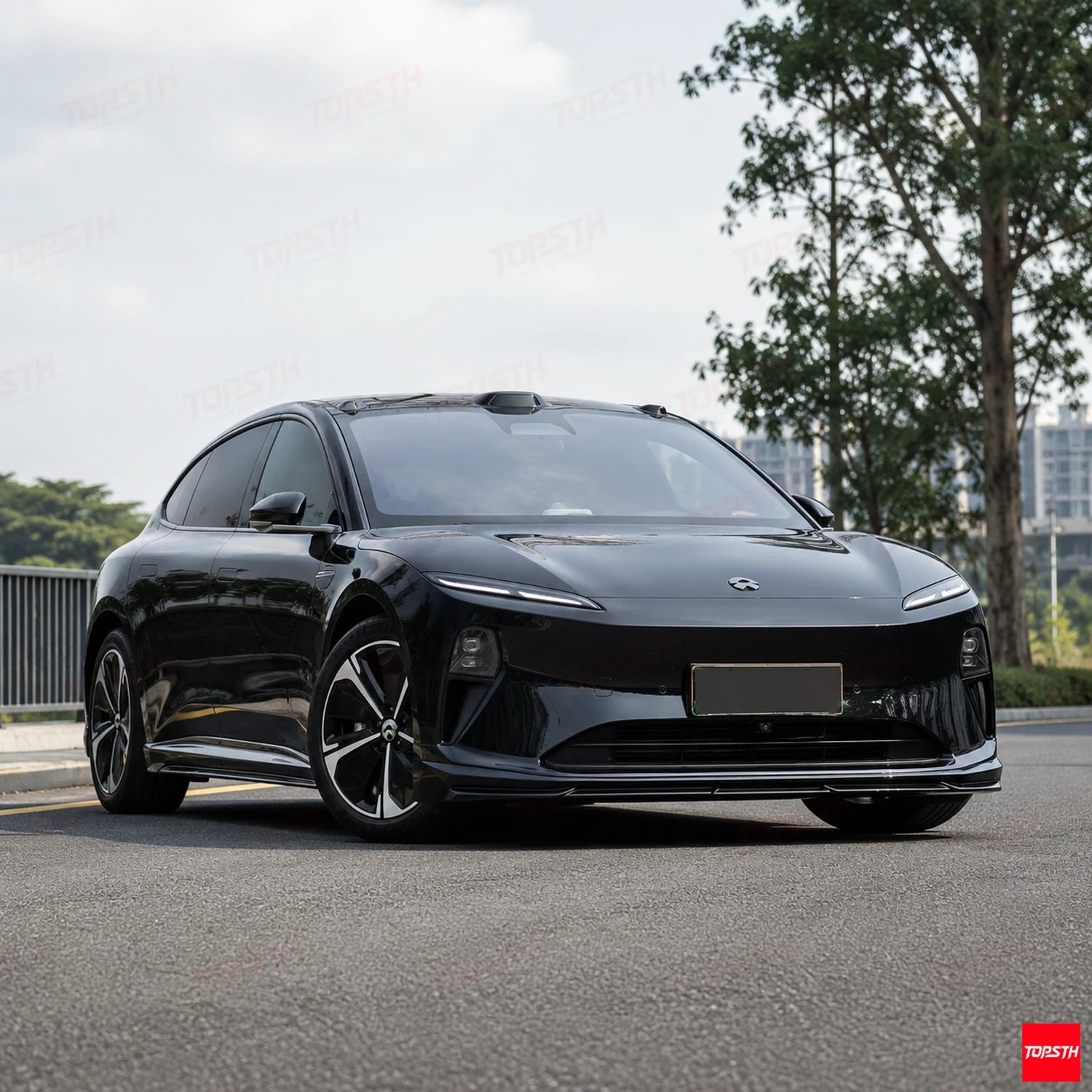 2023+ NIO ET5 Touring ET5T RES Style ABS Body kit front 3-quarter full vehicle view by TOPSTH