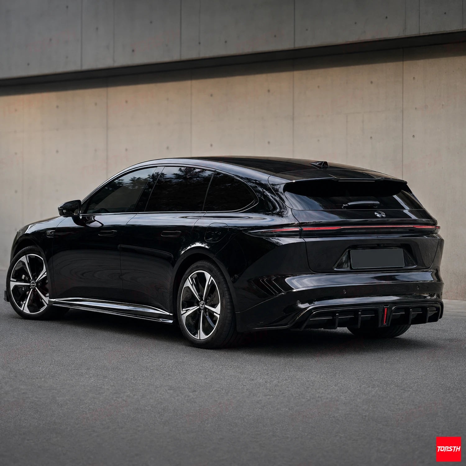 2023+ NIO ET5 Touring ET5T RES Style ABS Body kit rear 3-quarter full vehicle view by TOPSTH