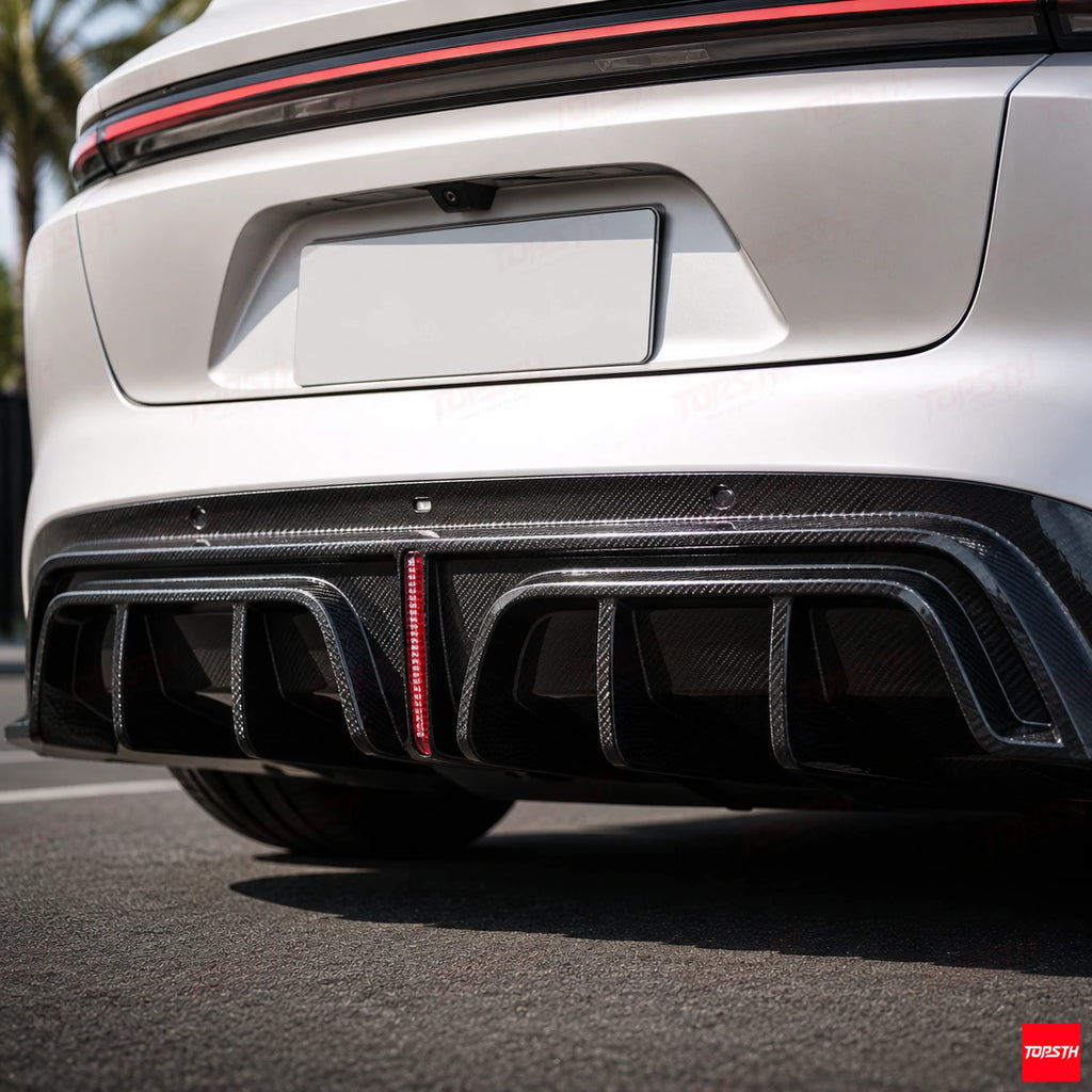 2023+ NIO NIO ET5 Touring ET5T MRK Style Dry carbon fiber Body kit rear diffuser detail by TOPSTH