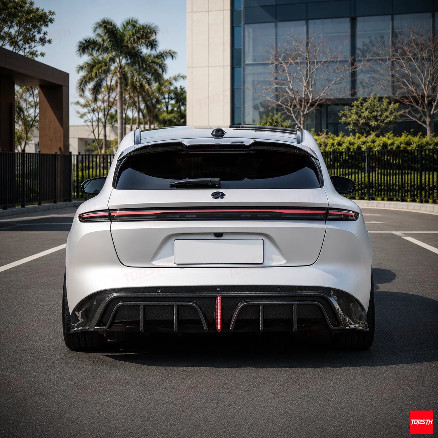 2023+ NIO NIO ET5 Touring ET5T MRK Style Dry carbon fiber Body kit rear view by TOPSTH