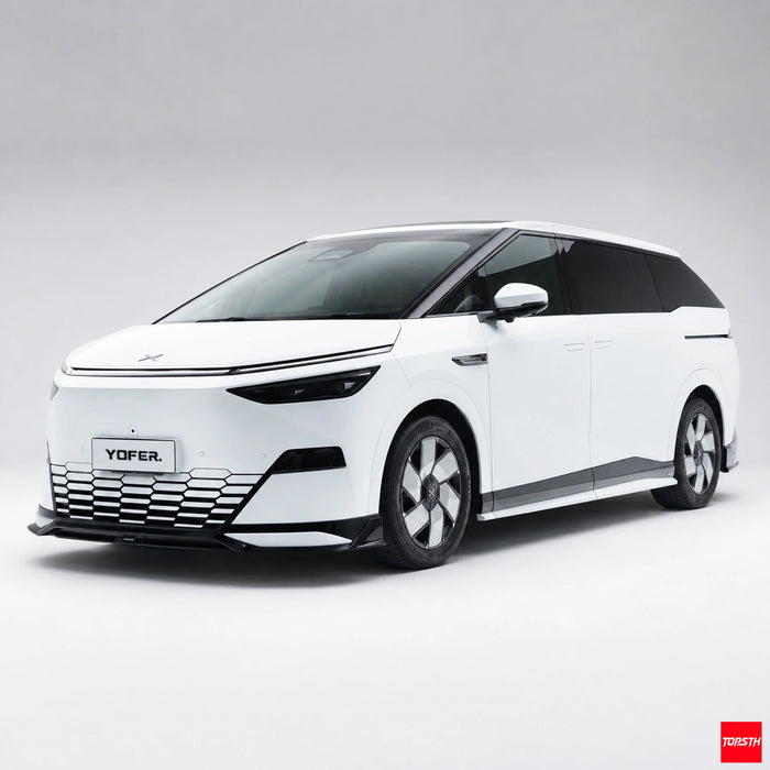 YOFER Style ABS Body Kit for 2024-2025 XPeng X9, Front 3 Quarter View by TOPSTH.