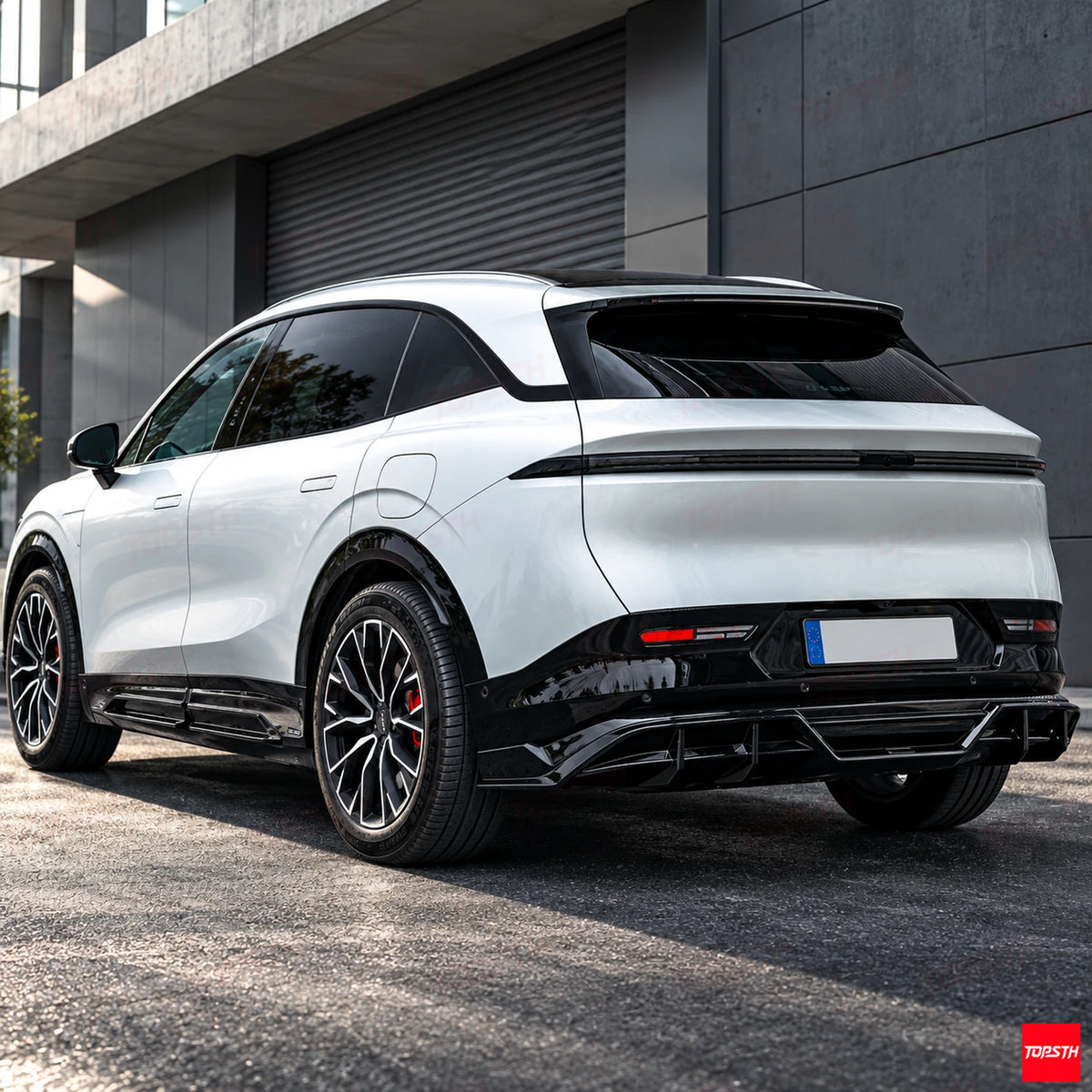 2024-2025 Zeekr 7X BSKT Style ABS Body Kit rear 3-quarter full vehicle view by TOPSTH