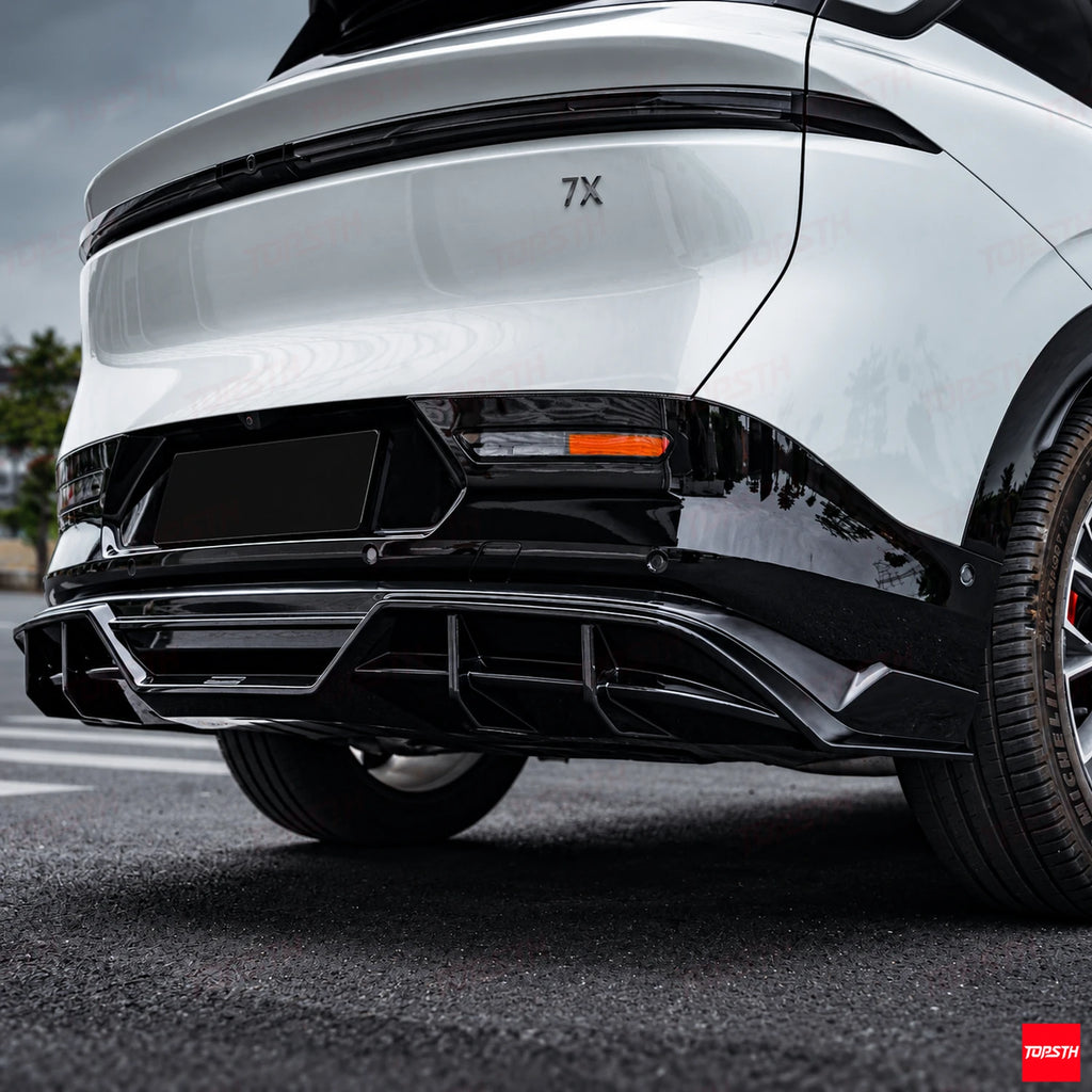 2024-2025 Zeekr 7X BSKT Style ABS Body Kit rear diffuser detail by TOPSTH