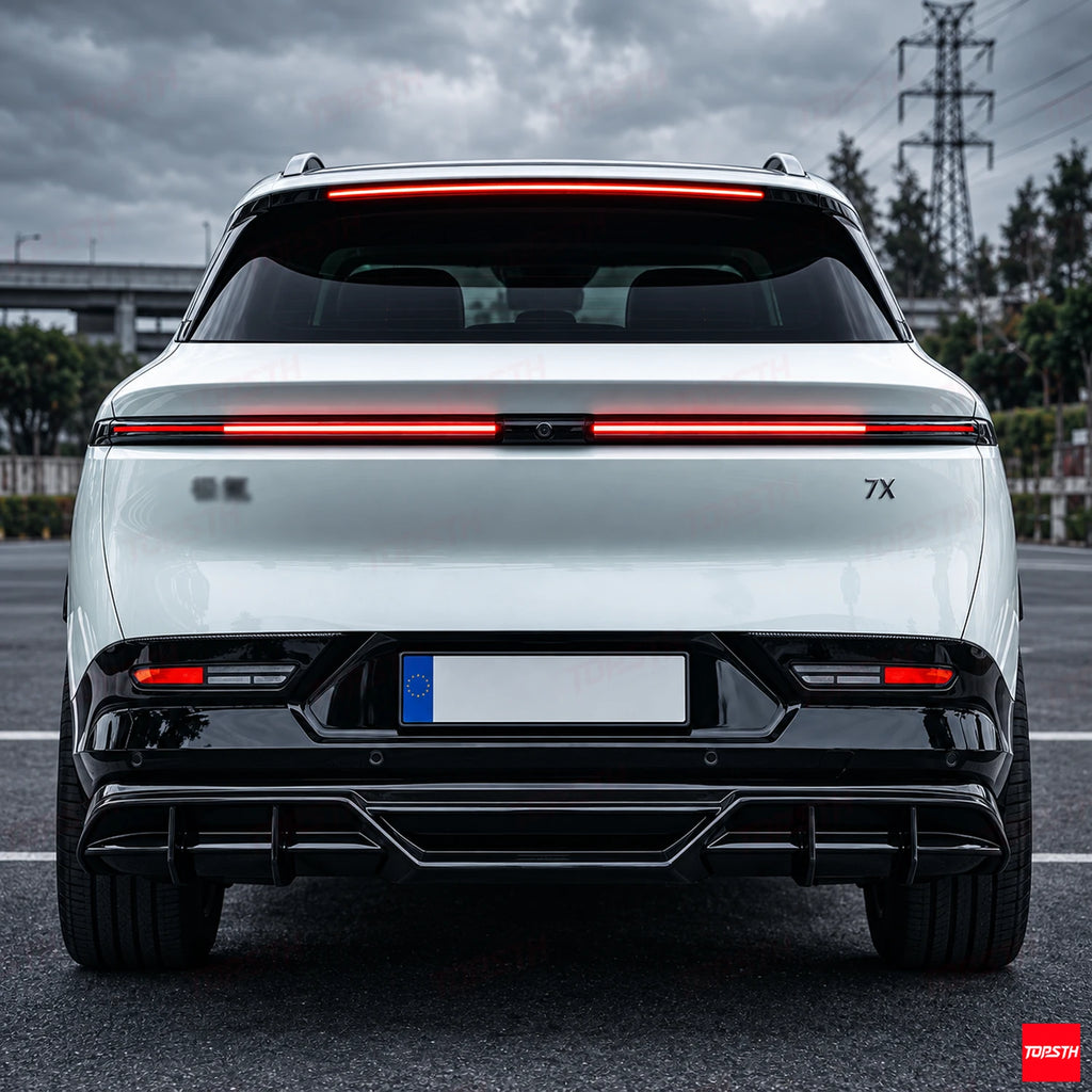 2024-2025 Zeekr 7X BSKT Style ABS Body Kit rear view by TOPSTH