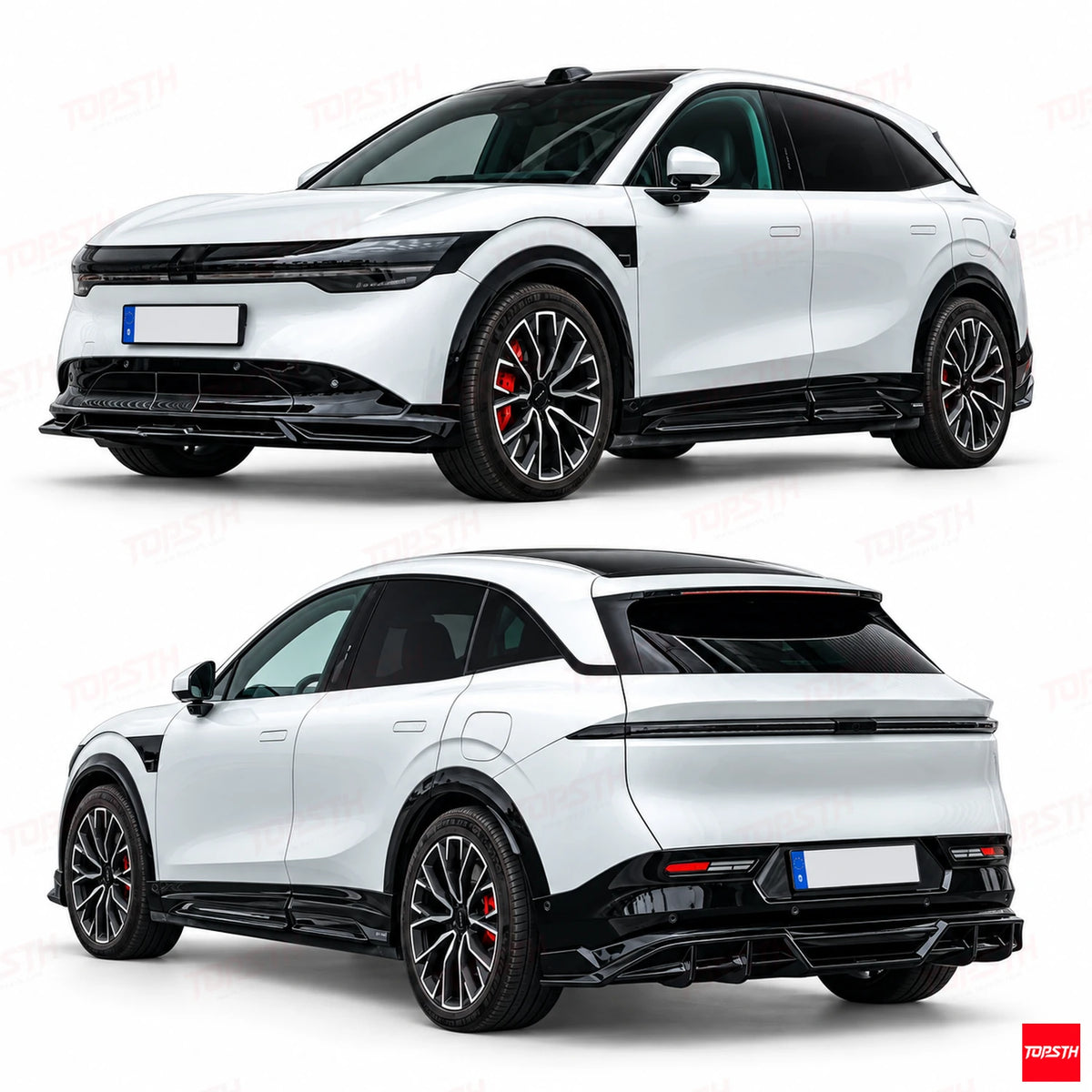 2024-2025 Zeekr 7X BSKT Style ABS Body Kit white background product display by TOPSTH
