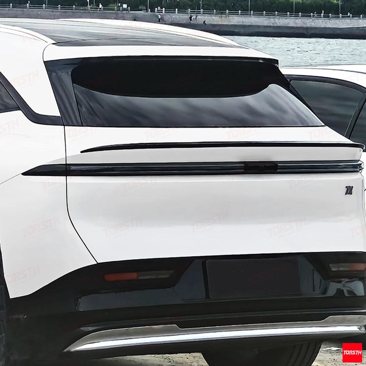 2024-2025 Zeekr 7X Ducktail ABS Spoiler spoiler to trunk fitment detail by TOPSTH