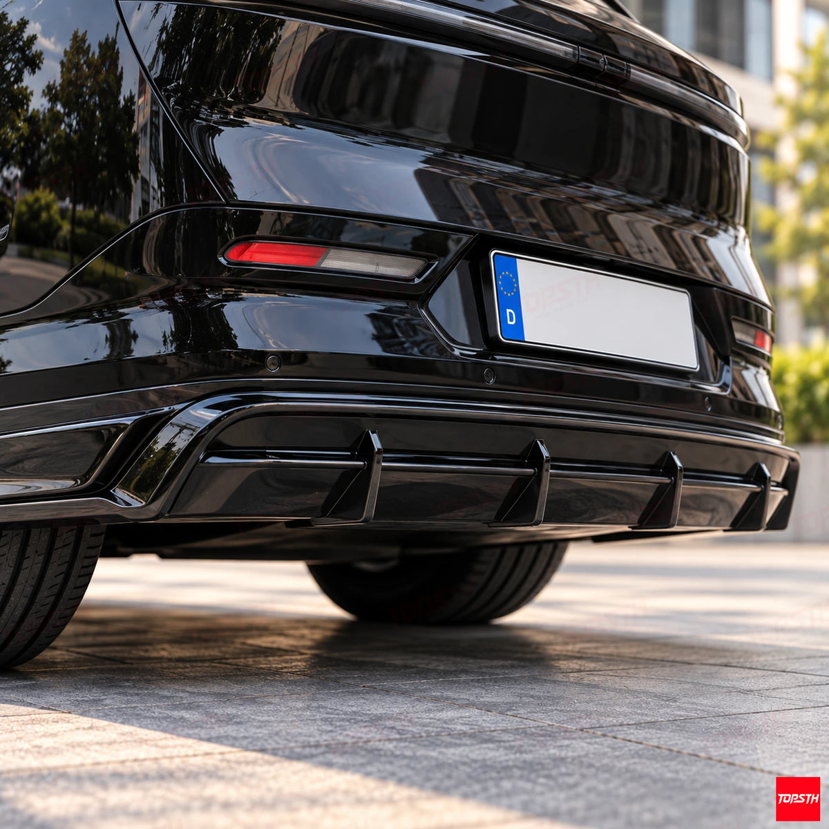 2024-2025 Zeekr 7X TOPSTH Style ABS Body Kit rear diffuser detail by TOPSTH