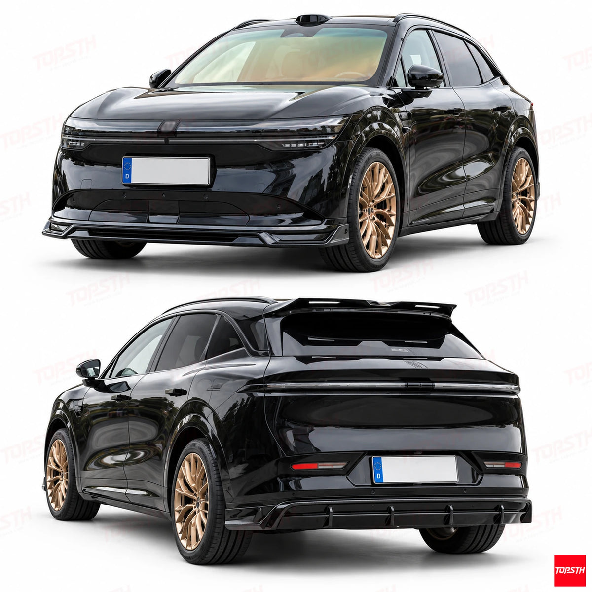 2024-2025 Zeekr 7X TOPSTH Style ABS Body Kit white background product display by TOPSTH