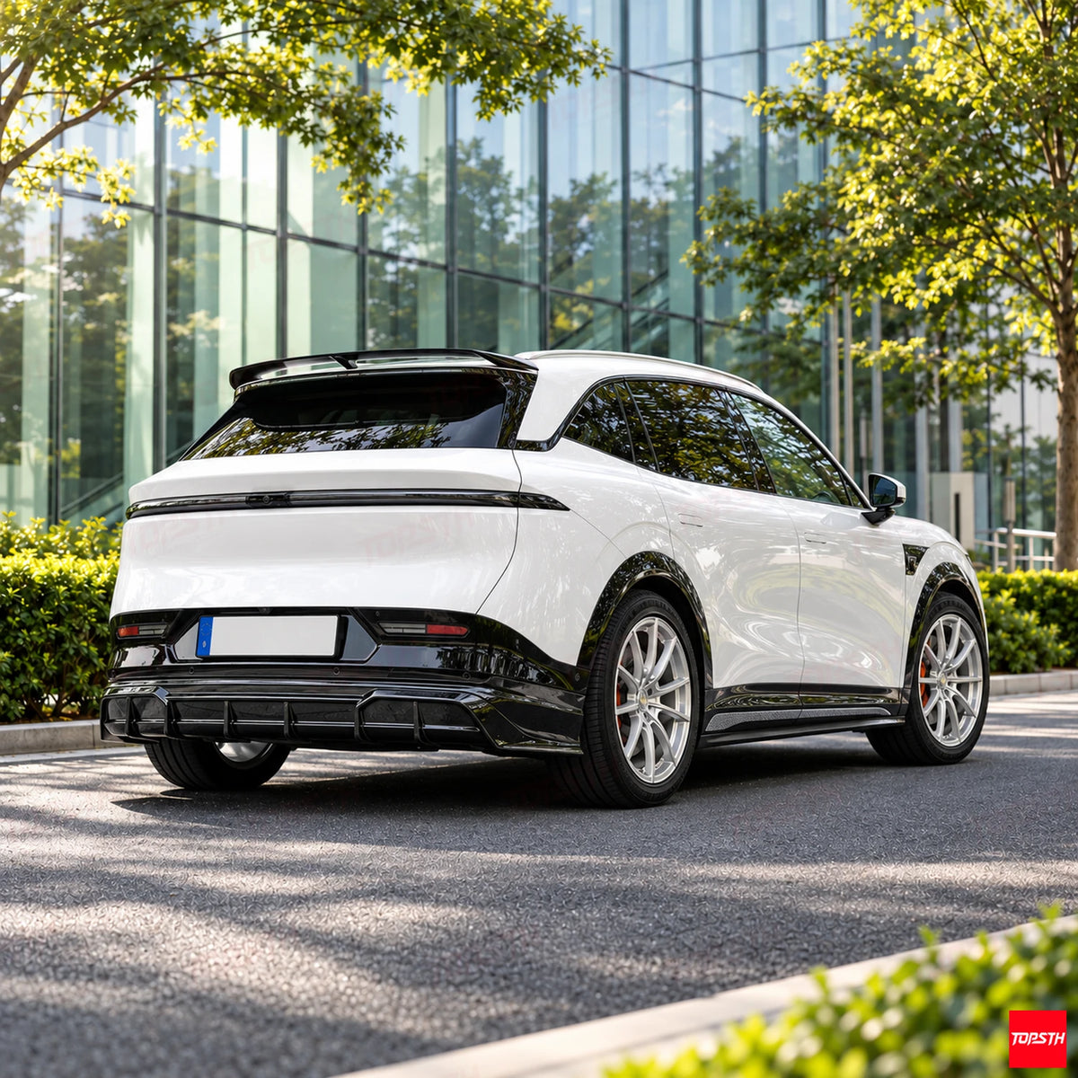 2024-2025 Zeekr Zeekr 7X Yofer Style ABS Body Kit rear 3-quarter full vehicle view by TOPSTH