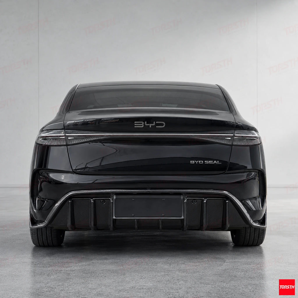 2024+ BDY Seal EV/Sedan KAZON Style Dry Carbon Fiber Body Kit rear view by TOPSTH