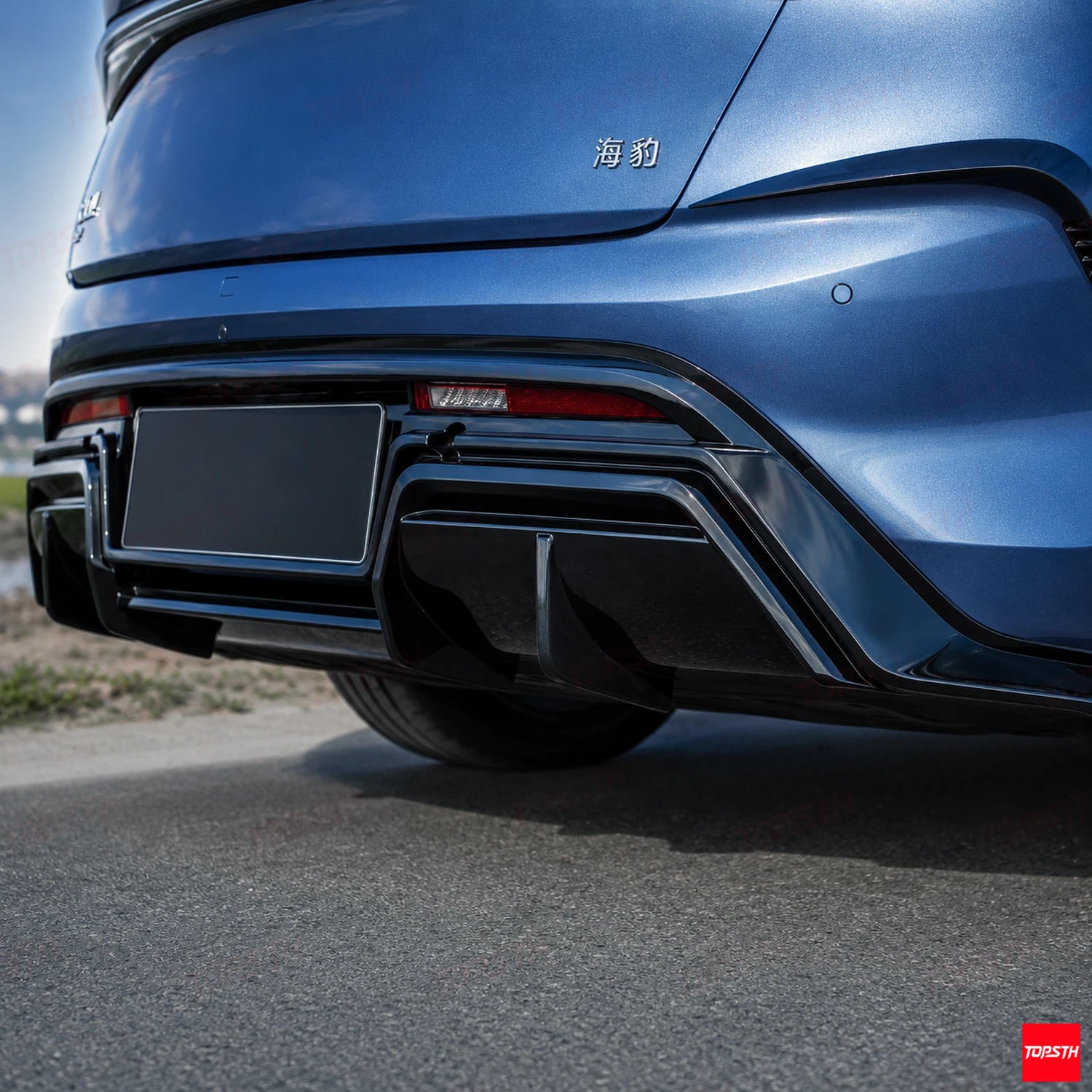 2024+ BYD Seal EV/Sedan DC Style ABS Body Kit rear diffuser detail by TOPSTH