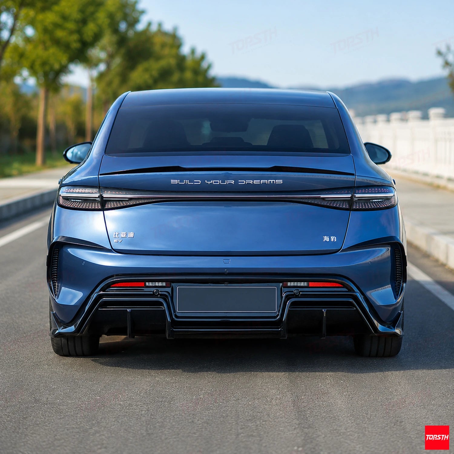 2024+ BYD Seal EV/Sedan DC Style ABS Body Kit rear view by TOPSTH