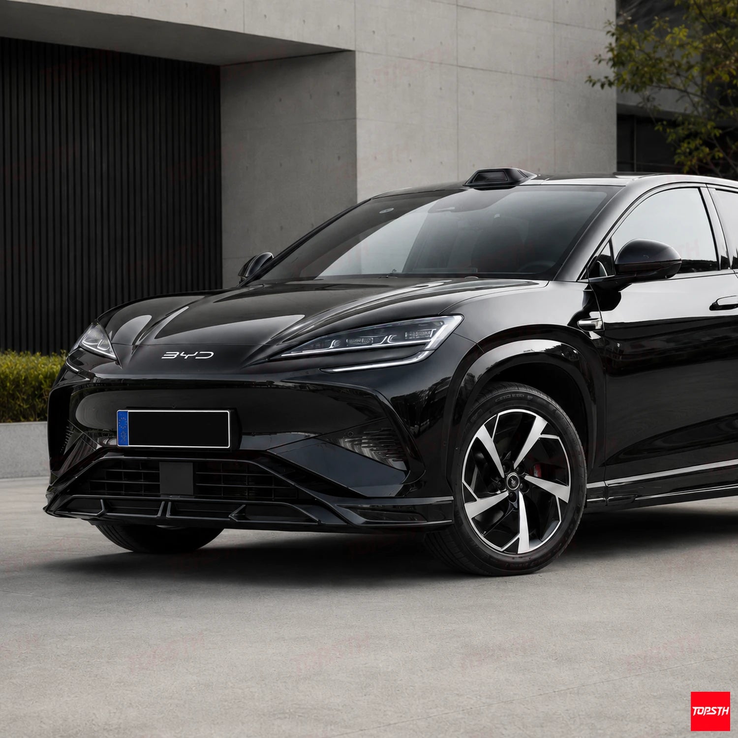 2025+ BYD Sealion 7 EV BSKT Style ABS Body Kit installation detail view by TOPSTH