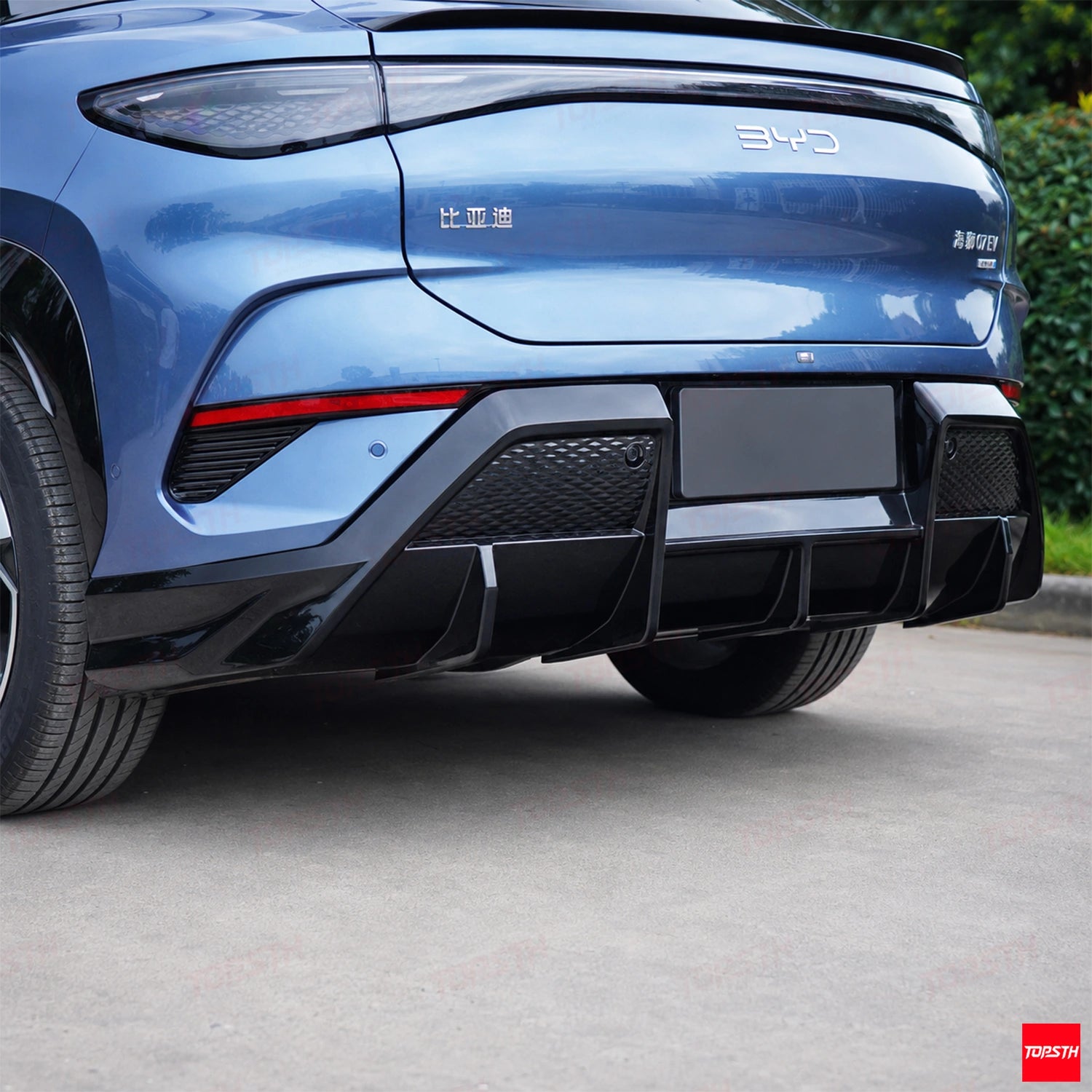 DC Style ABS Body Kit for 2025+ BYD Sealion 7 EV, Rear Diffuser Detail by TOPSTH.