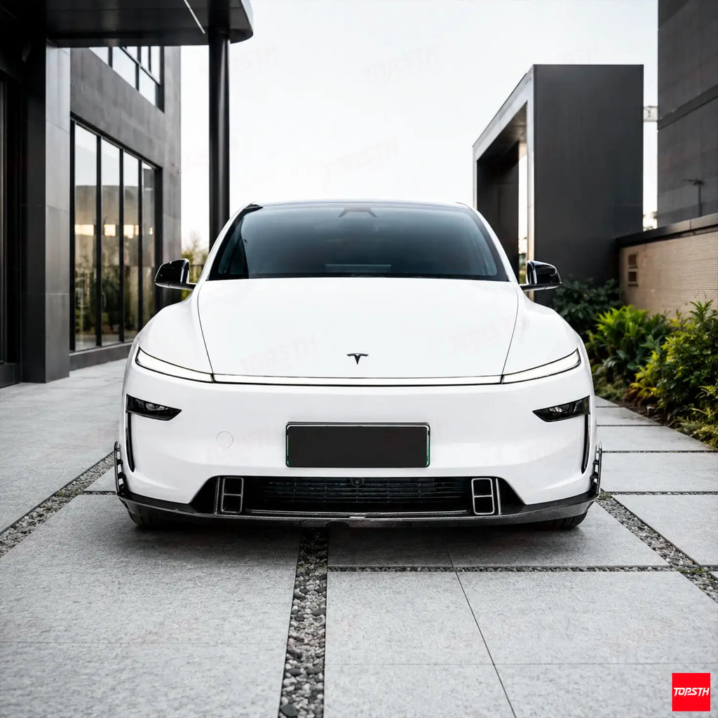 CMST GEN1 Style Carbon Fiber Body Kit for 2025+ Tesla YL/YYY, Front View by TOPSTH.