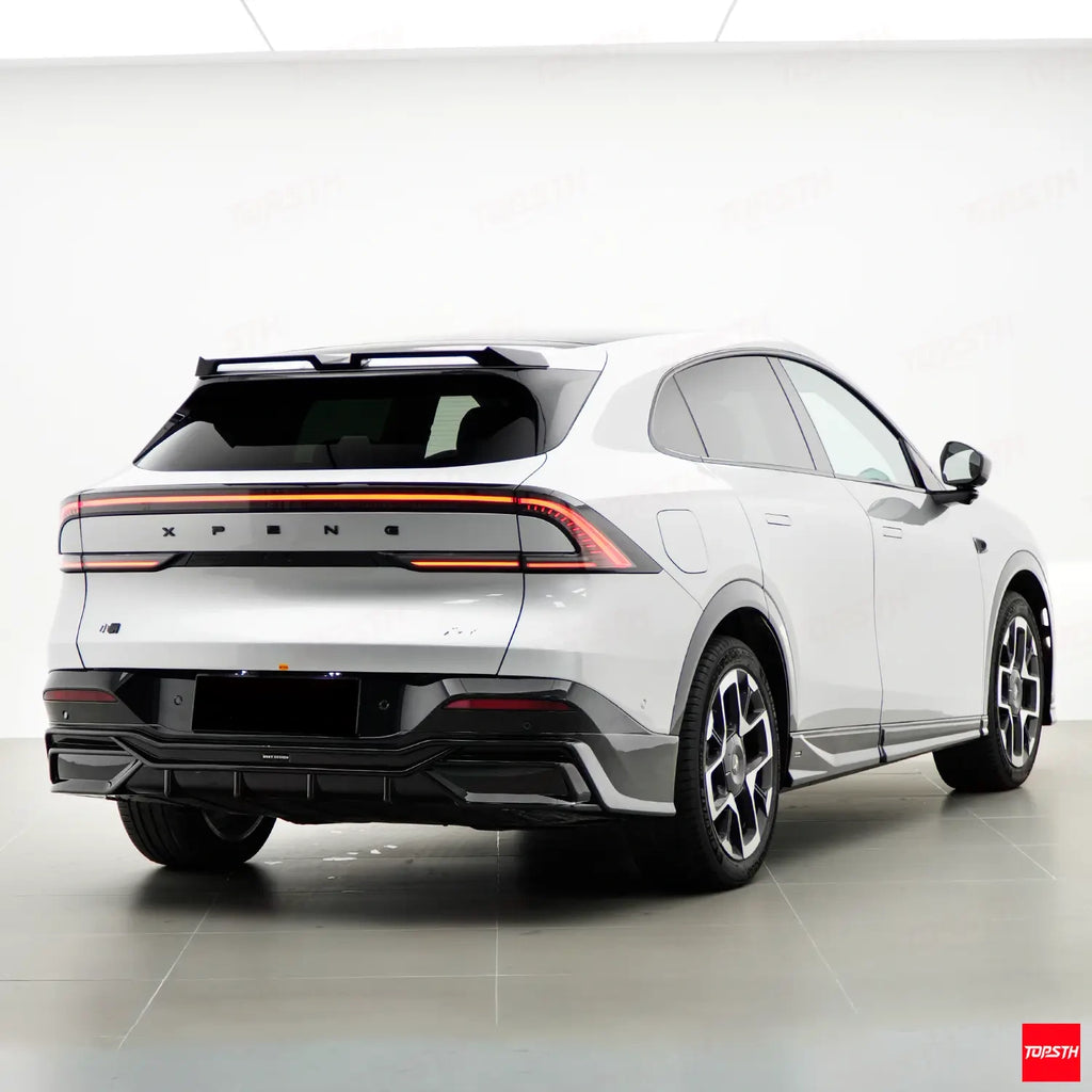 BSKT Style ABS Body Kit for 2025+ XPeng G7, Rear 3 Quarter View by TOPSTH.
