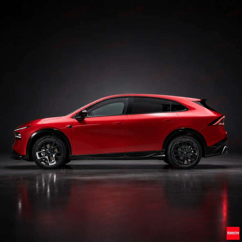 BSKT Style ABS Body Kit for 2025+ XPeng G7, Side Profile by TOPSTH.