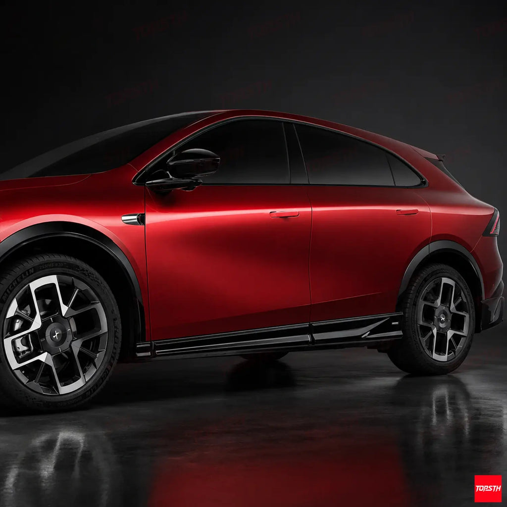 BSKT Style ABS Body Kit for 2025+ XPeng G7, Side Skirts Detail by TOPSTH.