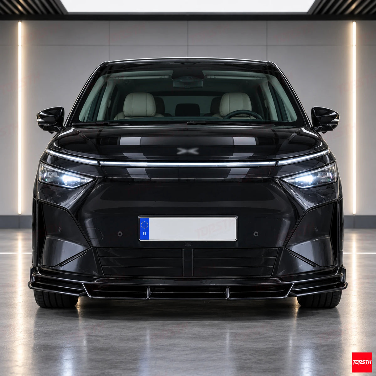 2025+ Xpeng X9 TOPSTH Style ABS Body Kit front view by TOPSTH
