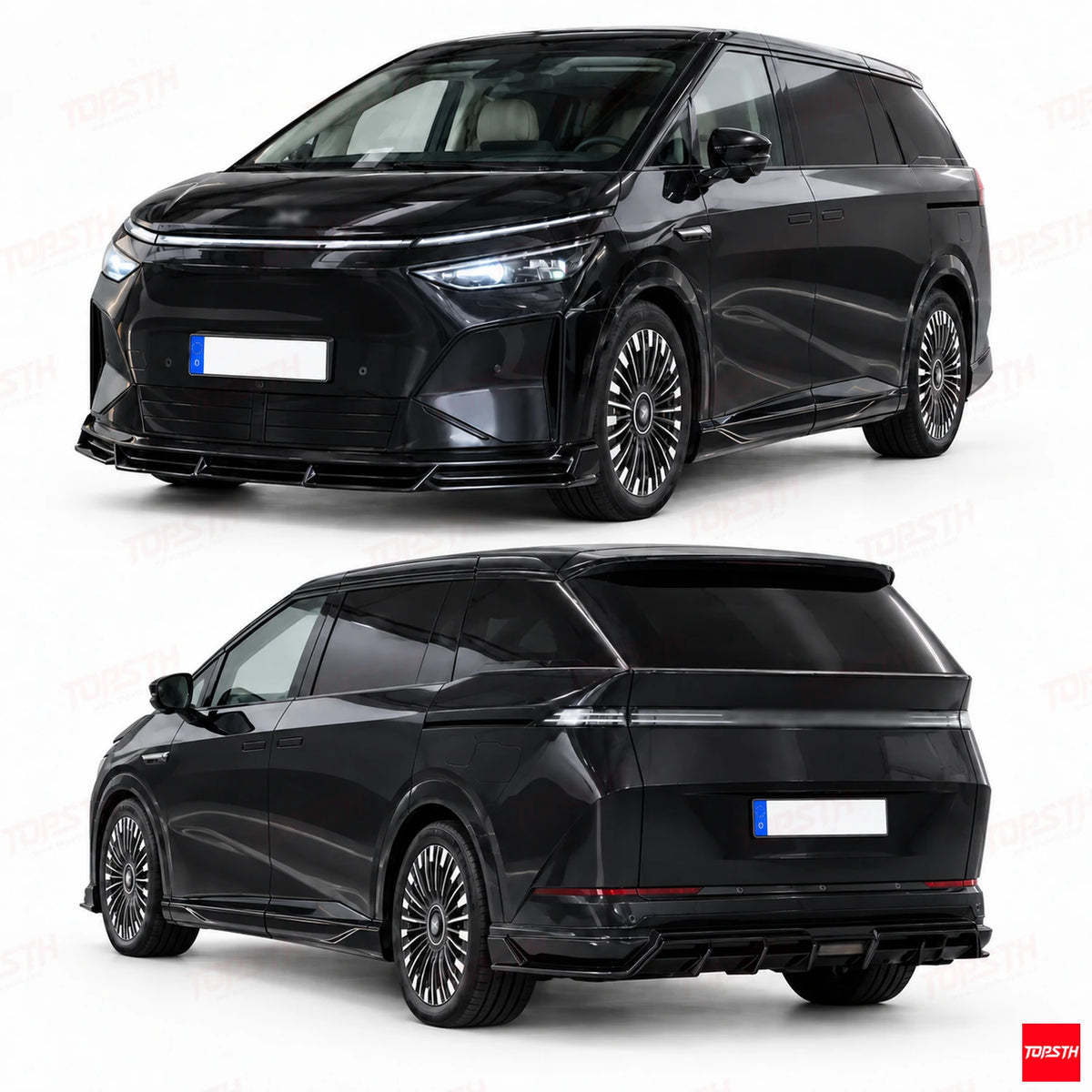2025+ Xpeng X9 TOPSTH Style ABS Body Kit white background product display by TOPSTH