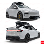 White car with roof racks on a white background