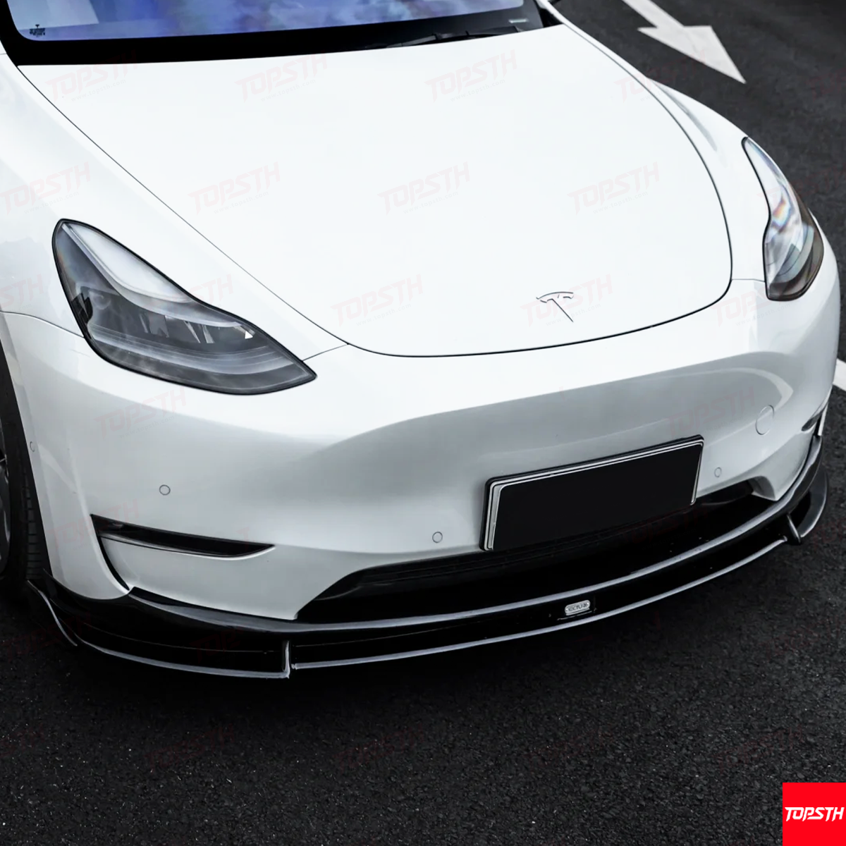 Tesla Model Y 2021–2024 ABS Body Kit – Front Lip, Side Skirts & Rear Diffuser | Sporty Upgrade