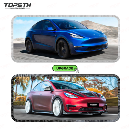 Dry Carbon Fiber Body Kit for Tesla Model Y 2021-2024 Full Exterior Upgrade Kit