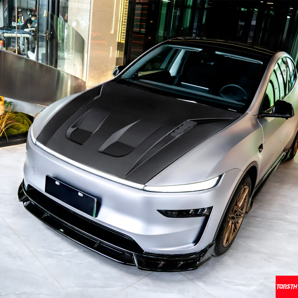 Tesla Model Y Juniper 2025+ CMST Design Carbon Fiber Engine Hood (Ultra)