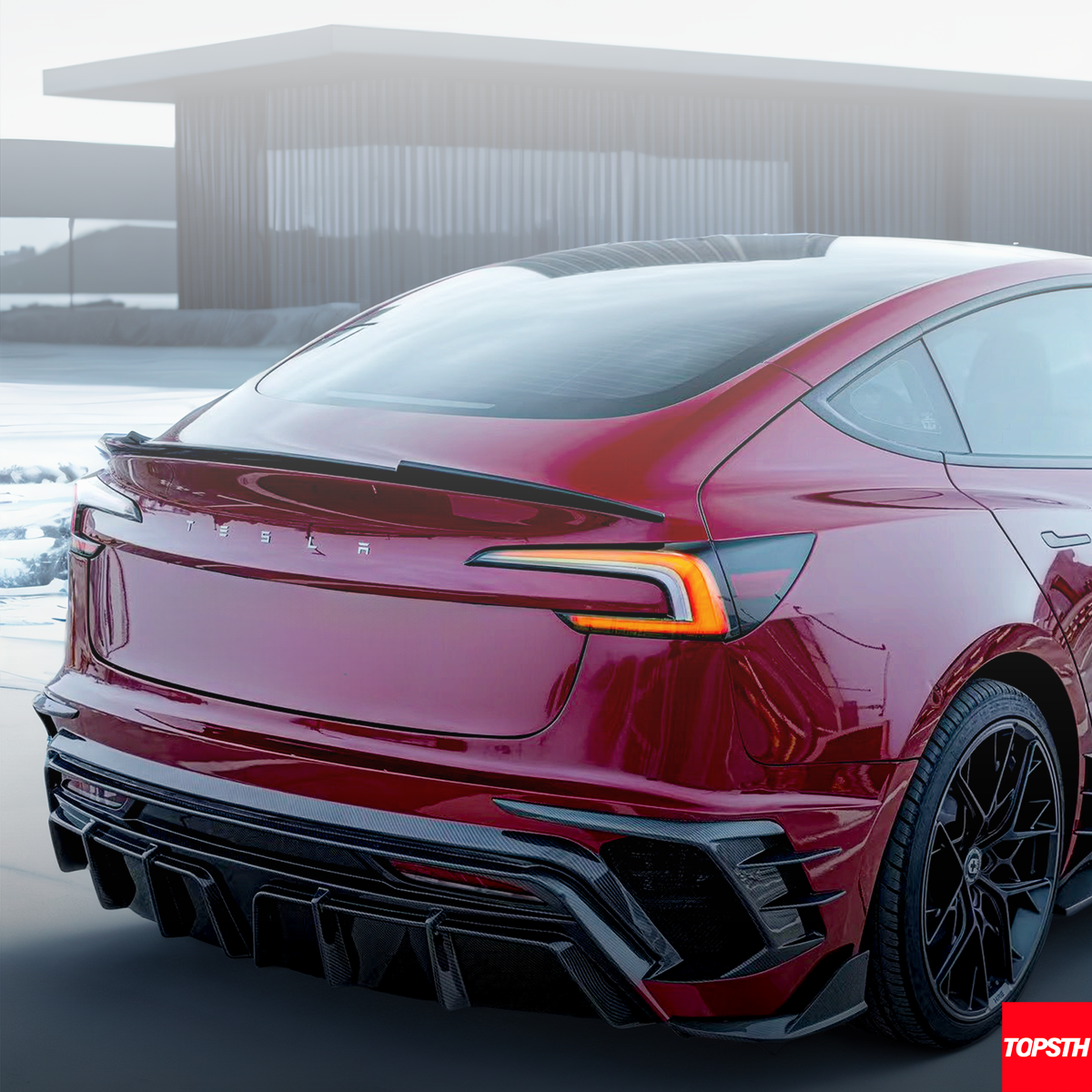 Tesla Model 3 (2024+) Carbon Fiber Texture FRP Body Kit BSKT