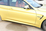 BMW F82 M4 Carbon Fiber M Performance Style Side Skirts