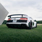 Audi Pre-Pregged Carbon Fiber Performance Style Rear Upper Bumper Spats for R8 Gen 2 FL
