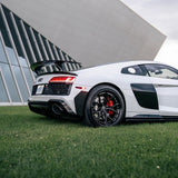 Audi Pre-Pregged Carbon Fiber Performance Style Rear Upper Bumper Spats for R8 Gen 2 FL