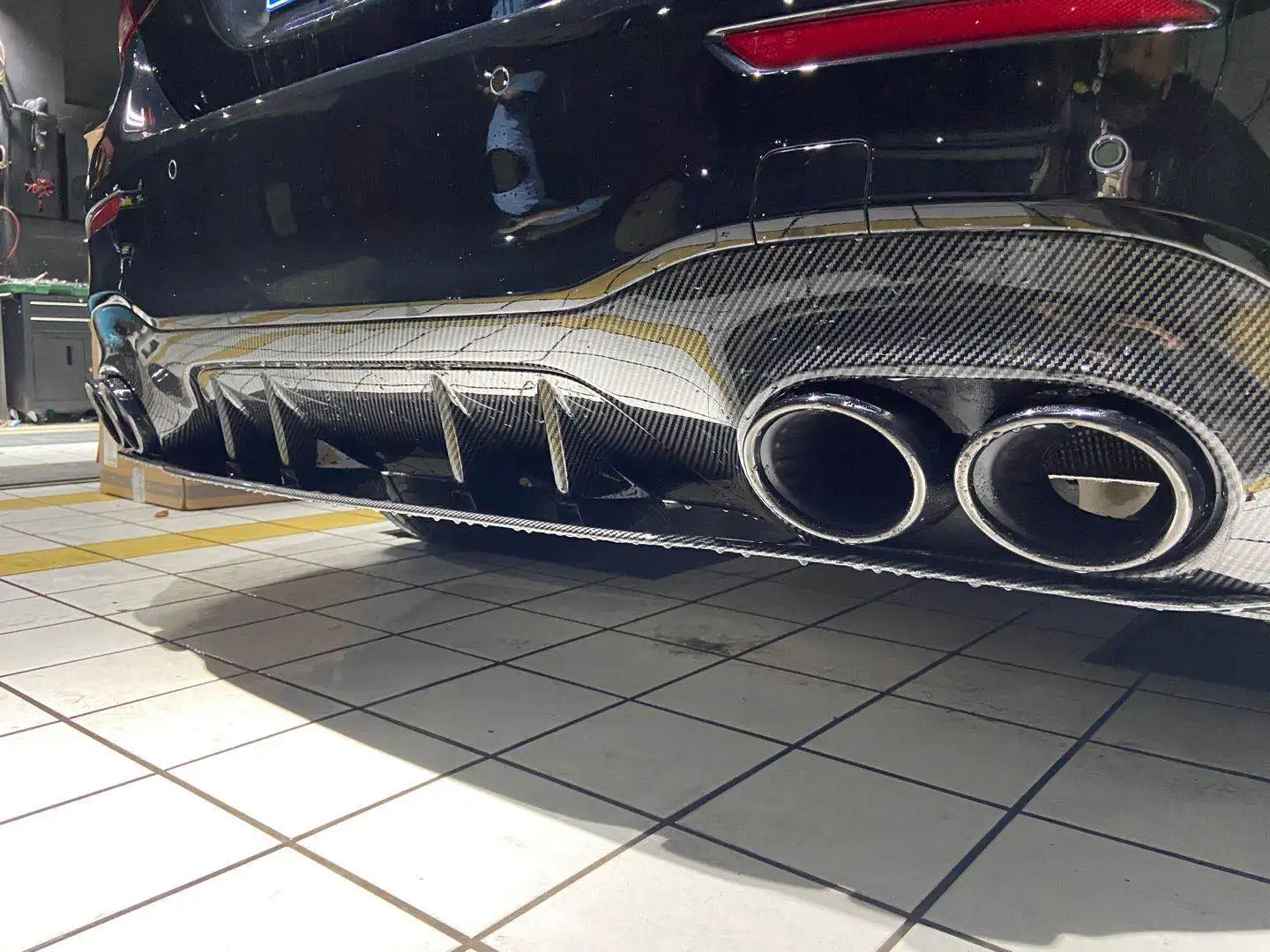 Mercedes W177 A45/S Carbon Fiber Rear Diffuser - TOPSTH Designs