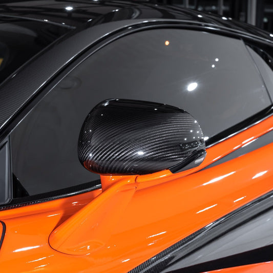 McLaren Pre-Pregged Carbon Fiber Mirror Caps