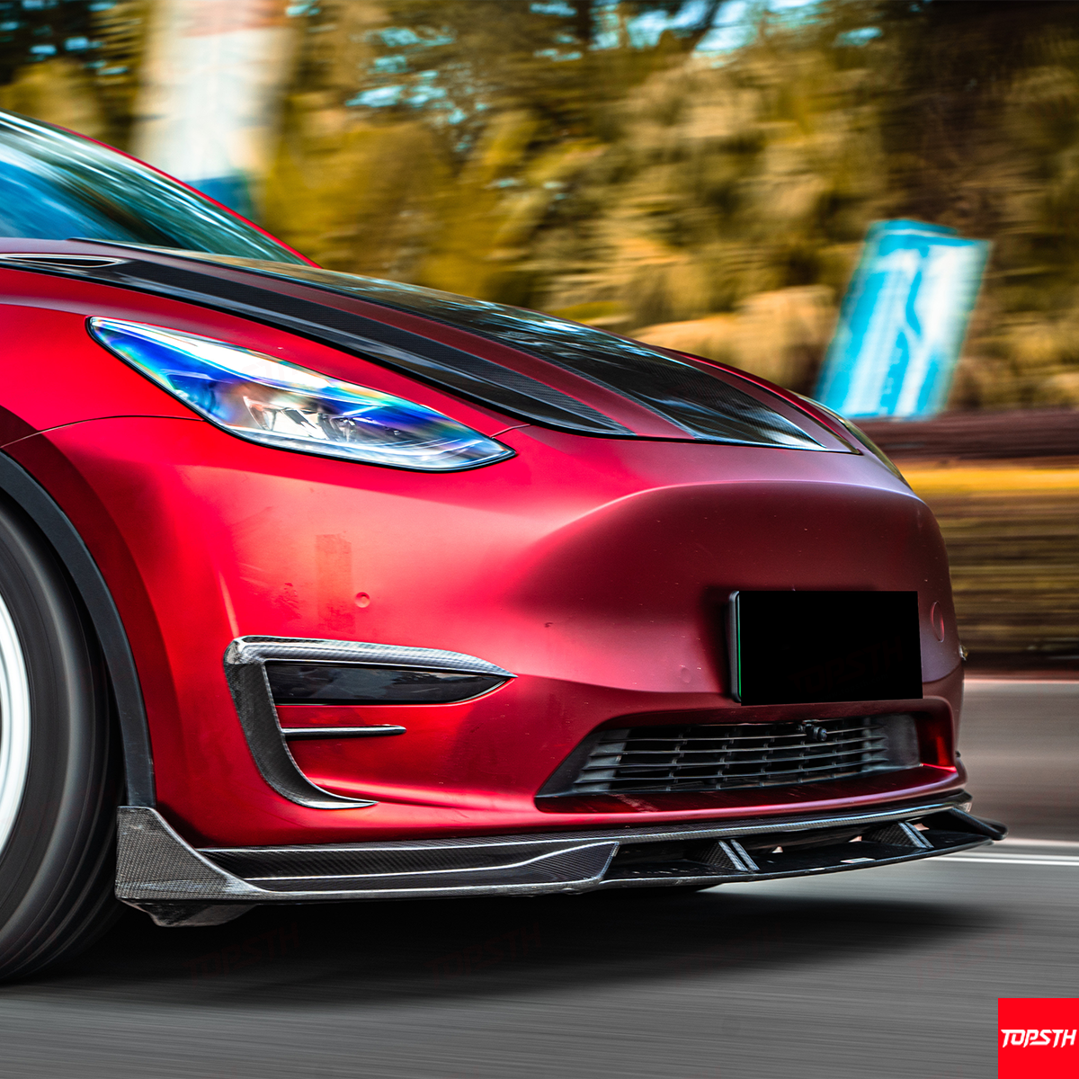 Dry Carbon Fiber Body Kit for Tesla Model Y 2021-2024 Full Exterior Upgrade Kit