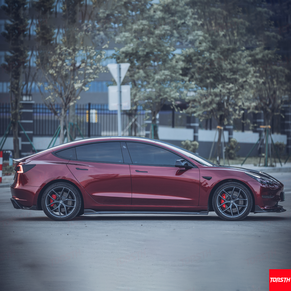 FM Style Dry Carbon Fiber Body Kit Tesla Model 3 2019-2023