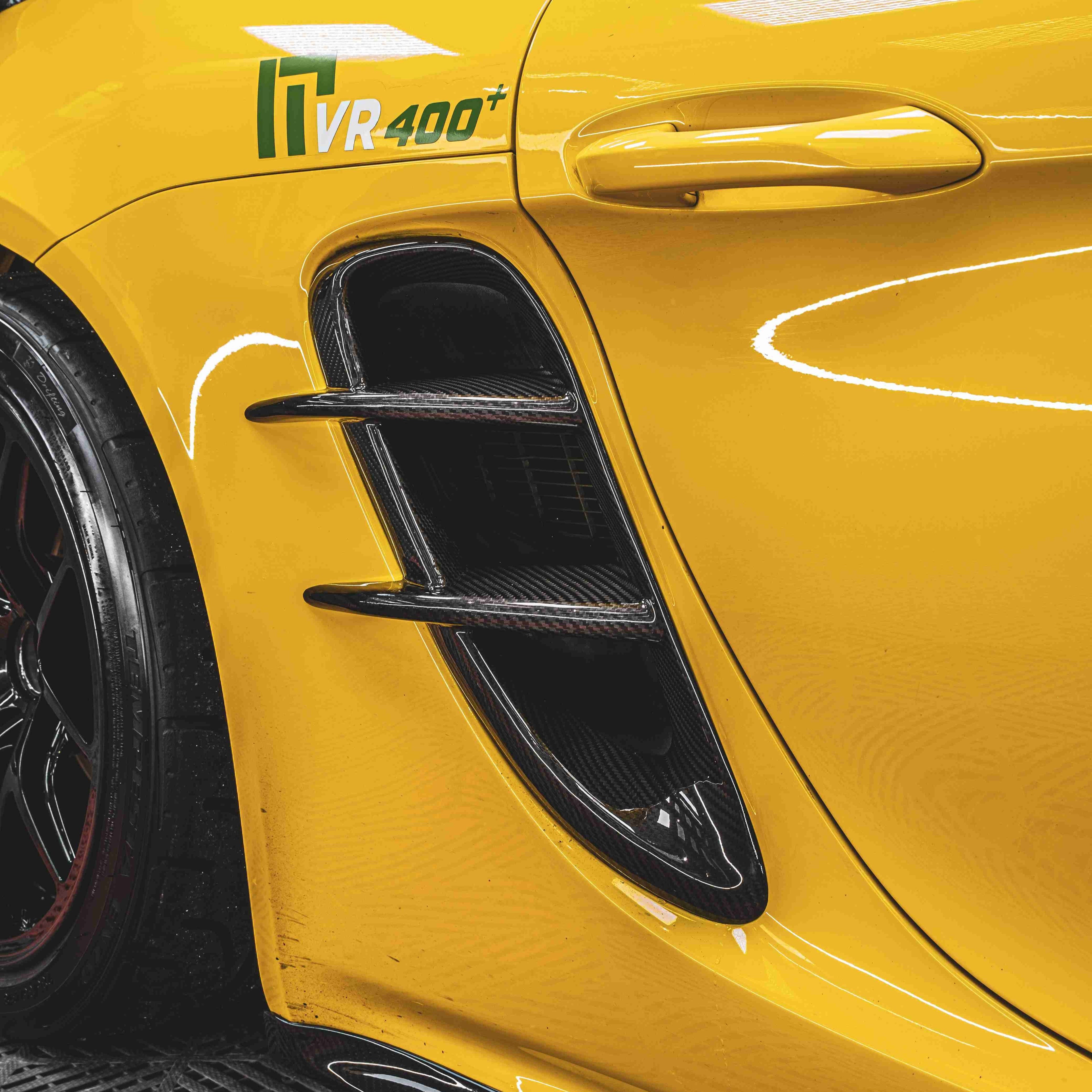 Porsche TAKD Pre-Preg Carbonfaser-Seitenlüftungen für 718 Cayman &amp; Boxter 