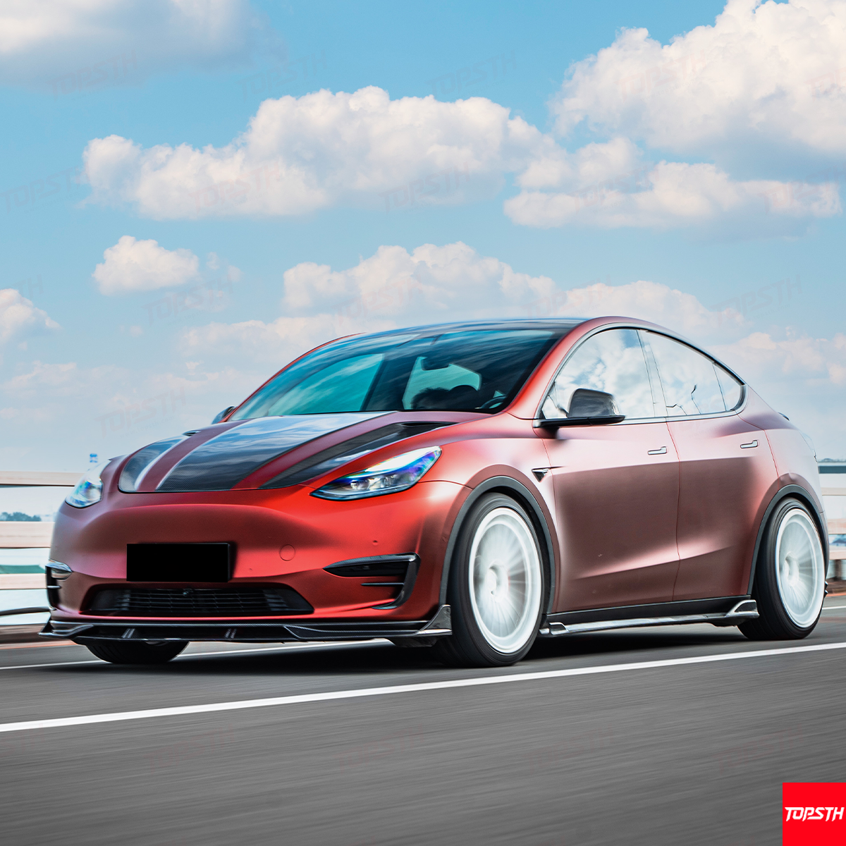 Dry Carbon Fiber Body Kit for Tesla Model Y 2021-2024 Full Exterior Upgrade Kit